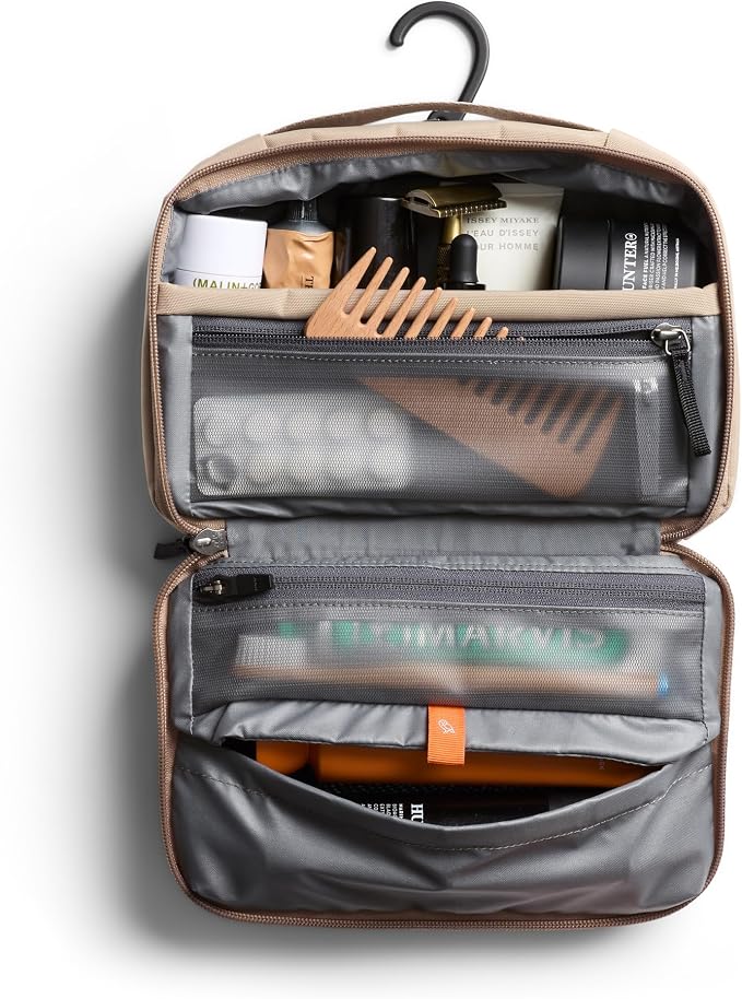 Bellroy Hanging Toiletry Kit (hanging 3 liter toiletry bag for men and women, and designed for travel) - Stone - Image 4
