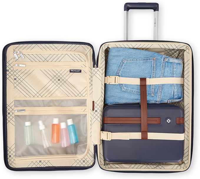 Samsonite Virtuosa Hardside Train Case, Crossbody Travel Makeup Case with Removable Strap - Image 3