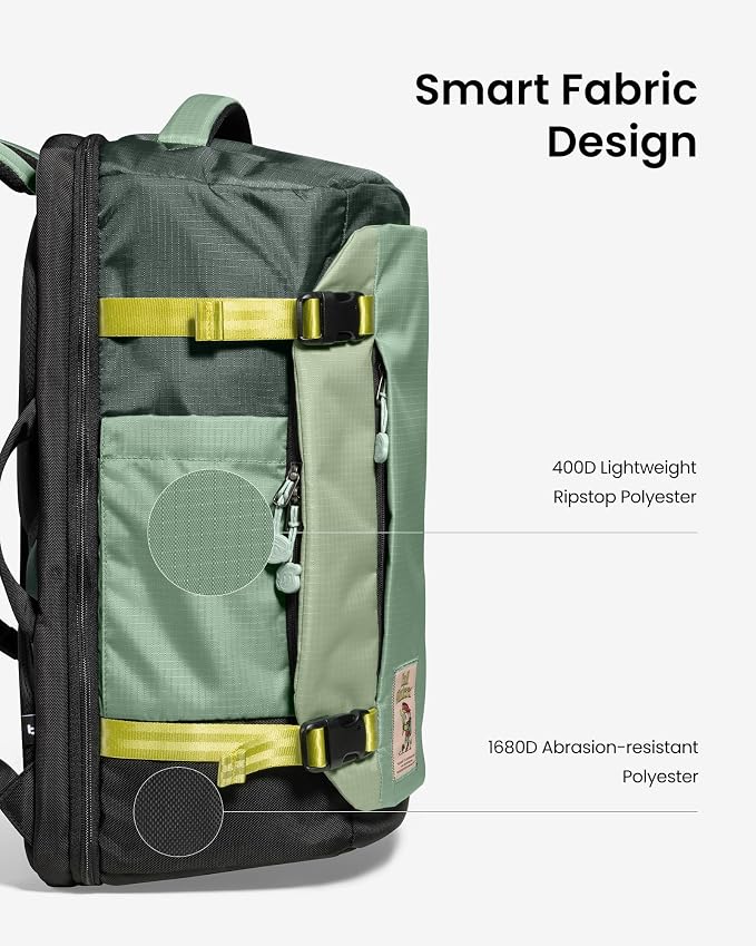 tomtoc 28/40L Travel Backpack, TSA Carry On/Personal Item Bag Flight Approved, Water-resistant Carry on Luggage, PFAS Free - Image 8