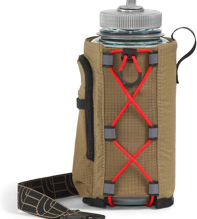 The North Face Borealis Water Bottle Holder - Adjustable Strap, Water-Repellent Finish, External Pocket with Key Hook, Cedar/Lava Red, One Size | Adjustable Strap, Water-Repellent Finish, External Pocket - Image 4