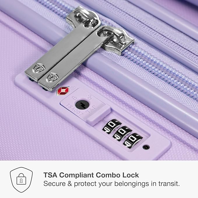 Traveler's Choice Pagosa Hardshell Expandable Luggage with Spinner Wheels, Lavender, 30-Inch Large - Image 5
