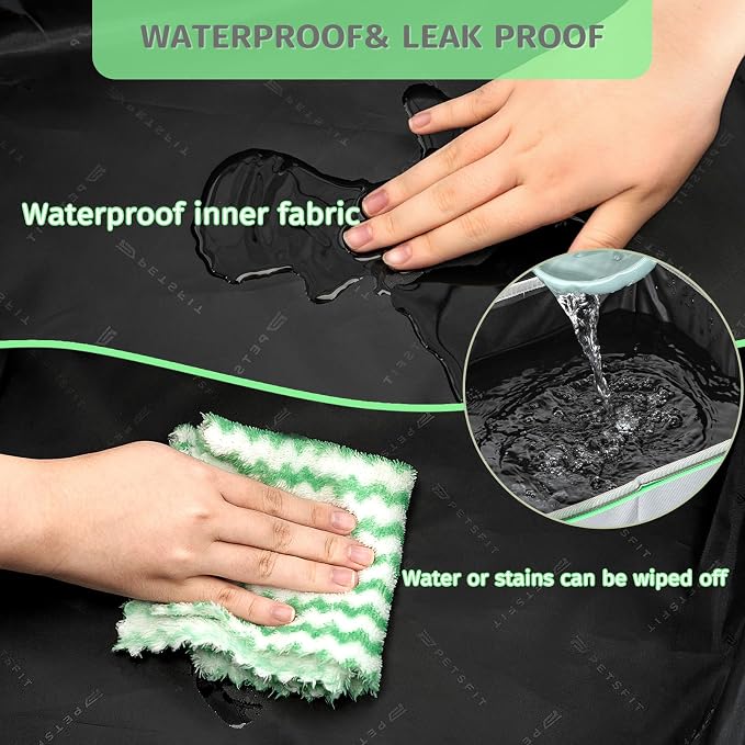 PETSFIT Travel & Portable Cat Litter Box - Leak-Proof, Waterproof Bottom, Collapsible Litter Boxes Perfect for Hotel/Lawn/Car Travel - Image 3