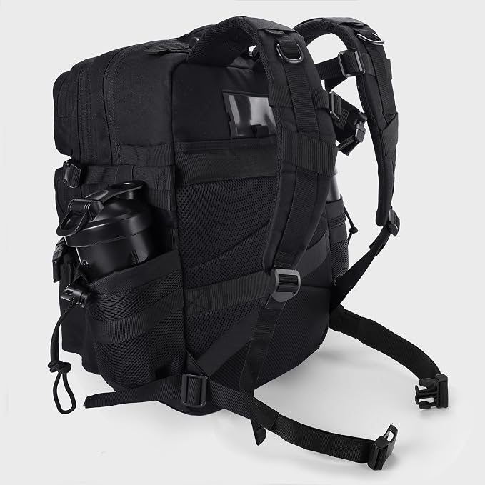 LHI Military Tactical Backpack for Men and Women 45L Army 3 Days Assault Pack Bag Large Rucksack with Shoe Compartment - Image 7