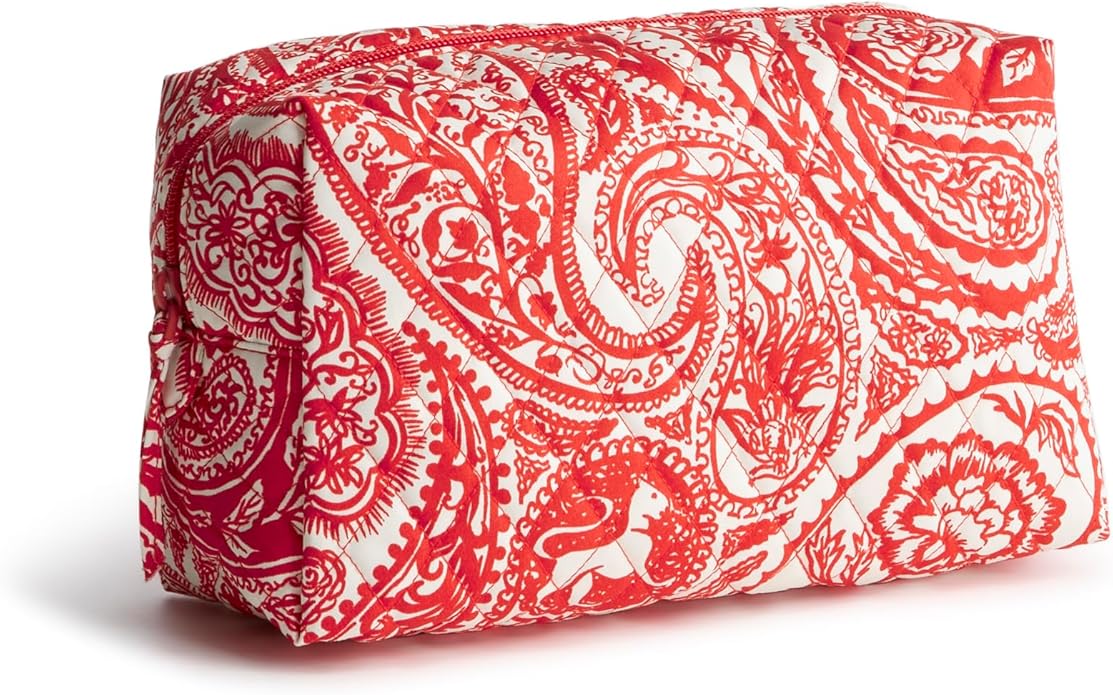 Vera Bradley Premium Cotton Large Cosmetic Makeup Bag by VeraBradley