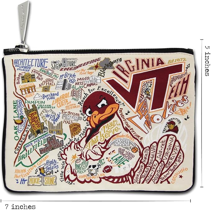 catstudio Virginia Tech Collegiate Zipper Pouch Purse | Holds Your Phone, Coins, Makeup & Tech Tools - Image 6