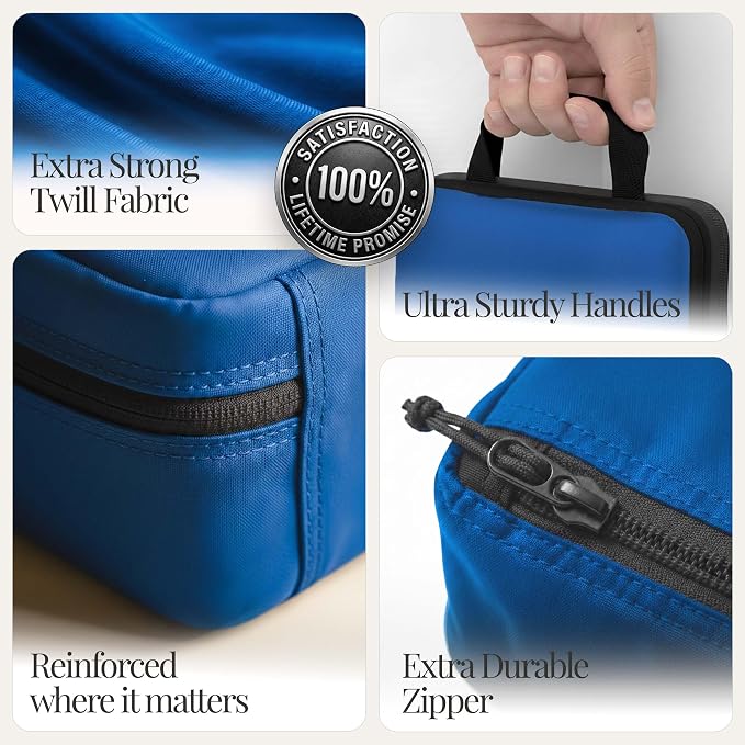 Well Traveled 8 pcs Compression Packing Bags Cubes Set with HybridMax Double-Capacity Design - Packing Cubes for Travel Compression to Maximize Limited Luggage Space, Blue - Image 7
