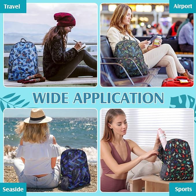 LEIFIDE 15 Pcs Backpack in Bulk 17 Inch Lightweight Foldable Student School Outdoor Travel Book Bag Assorted Colors - Image 5