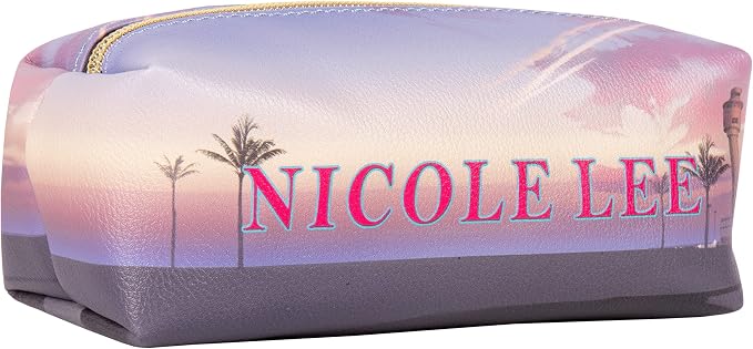 Nicole Lee Travel Handbag Crossbody Set with 3 Fashion Print Makeup Pouches, Women's Cosmetic Toiletry Organizer (Travel in Fashion) - Image 4