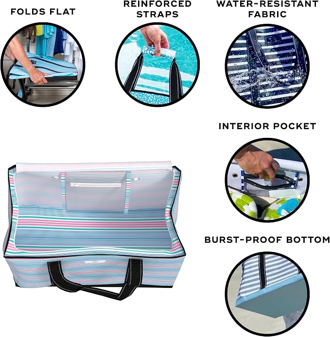 SCOUT 3 Boys Zip Tote - Utility Tote for Beach, Family, Travel and Storage, Zips Closed & Water Resistant - Image 3