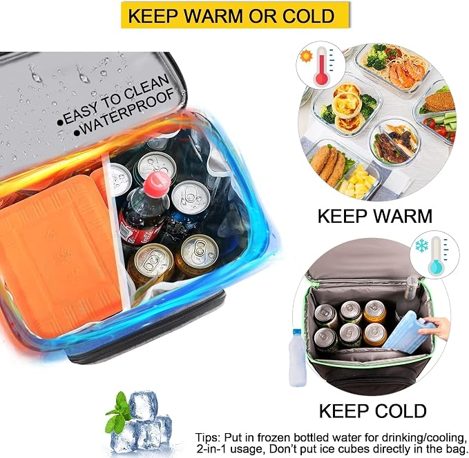 Vogano Picnic Backpack & Accessories – Insulated Picnic Set for 2 Person with Dual Compartments, Lightweight Blanket, Cutlery Set, for Newlyweds and Couples Gifts Black - Image 6