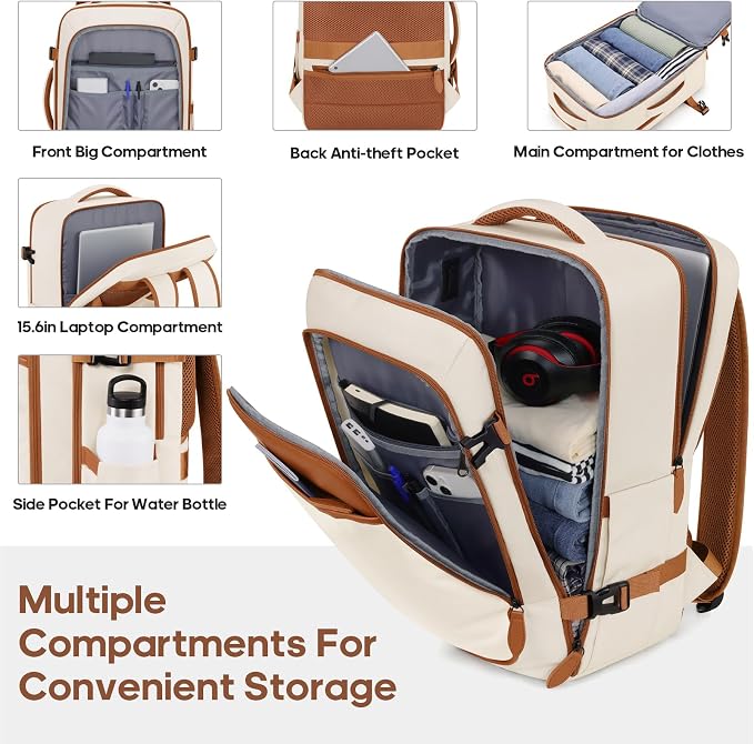 Luggage Sets 7 Piece, Durable Hardside ABS Carry on Luggage with Spinner Wheels & YKK Zipper TSA Lock, Large Checked Travel Suitcase With Backpack Set for Men and Women,20/24/28 Inch - Image 5