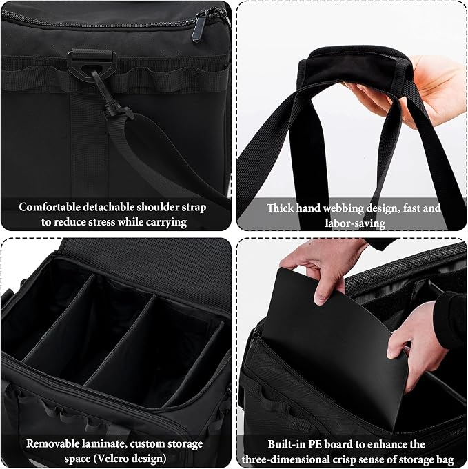 COOZMENT 35L Multi-functional Duffle Bag, Waterproof Shoe & Picnic Camping Organizer, 3 Adjustable Dividers for Travel, Sports, GYM - Image 5
