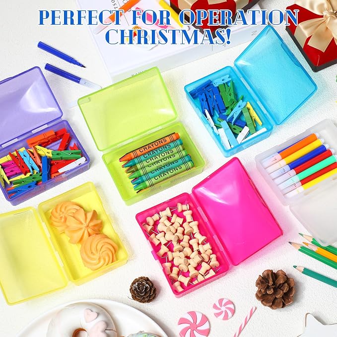 36 Pcs Travel Plastic Soap Container Crayon Boxes Bulk,Mixing Colors - Image 4
