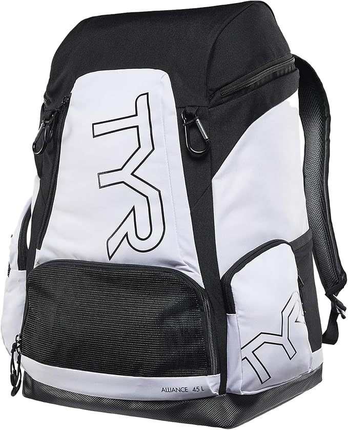 Alliance Backpack TYR Wet/Dry Athletic Gym and Pool Bag for Men and Women - Separate Wet/Dry Compartments, 45L Capacity, Ergonomic, Water-Resistant - Available in Team Colors by TYR