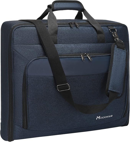 Modoker Carry On Garment Bags for Travel Hanging Clothes Suit Bag Luggage Organizer, Foldable Suit Carrier Gift for Men Women by Modoker