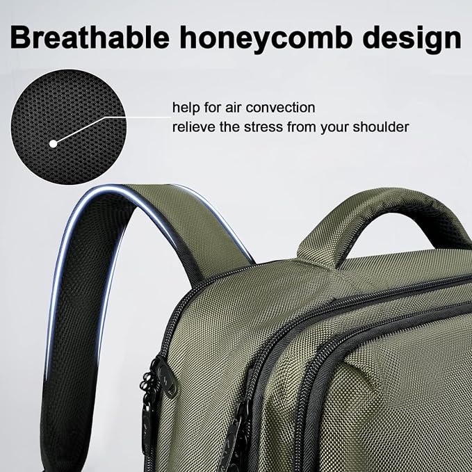 MATEIN Carry on Travel Laptop Backpack, Large Personal Item Travel Backpack | Flight Approved, Shoe Compartment, Water Resistant, Weekender Overnight Bag, Fit 17 Inch Laptop, Green - Image 7