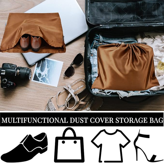 GONGKANGYUAN 30 Pack Dust Bags for Handbags Travel Storage Pouch, Silk Handbag Dust Cover Bags for Purses Pocketbooks Shoes Boots - Image 5