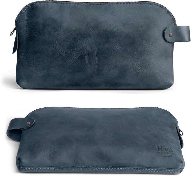 Hide & Drink, Large Rustic All Purpose Utility Bag for Cords & Chargers, Travel Bag, Multi-Purpose Bag, Full Grain Leather - Image 2