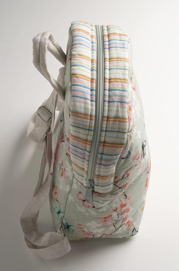 Maison d' Hermine Backpack for Women Men Cotton Shoulder Multipurpose Rucksack with Small Pouch Lightweight Multi Pocket Bag for Travel Work Beach Perfect for Spring Summer (Blossoms in Spring) - Image 9