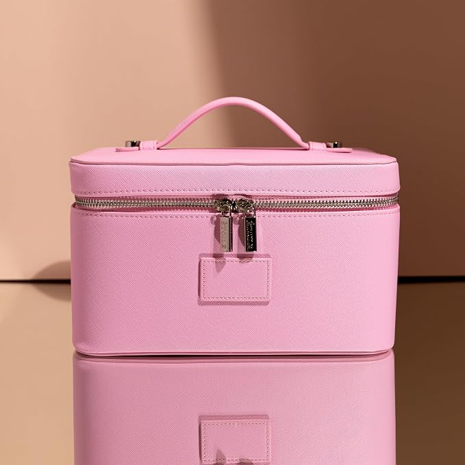 ETOILE - Vanity Case Lavender Pink - Stylish Travel Makeup Bag Organizer with Dividers - Image 2