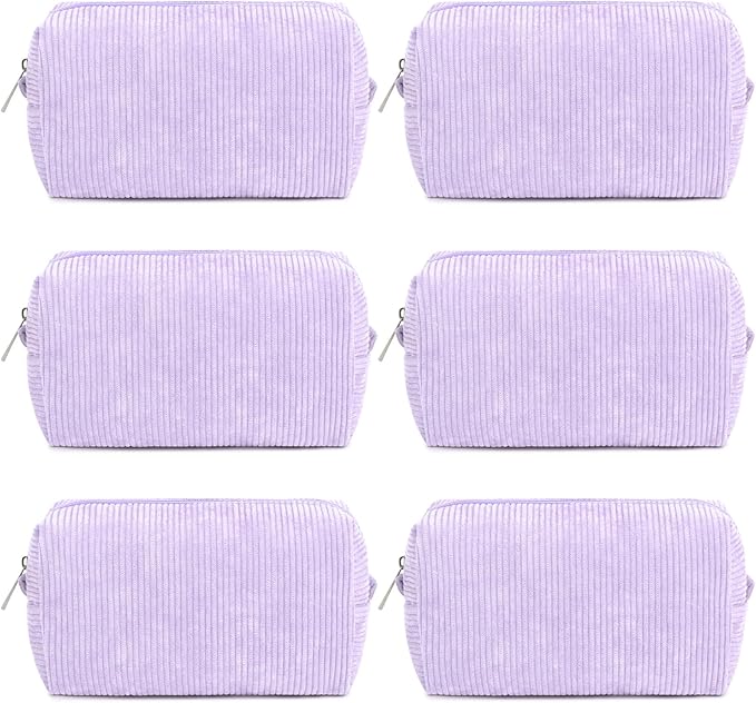 SOIDRAM Makeup Bag Preppy Cosmetic Bag Bulk Makeup Pouch Personalize Travel Toiletry Bag Organizer Cute DIY Makeup Brushes Storage Bag for Women by SOIDRAM