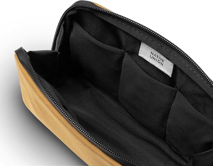 Native Union Stow Lite Organizer W.F.A Tech Organizer – Minimalist Travel Pouch Made of Recycled Materials for Everyday Accessory Storage & Protection – Stores Cables, Chargers & More (Kraft) - Image 9