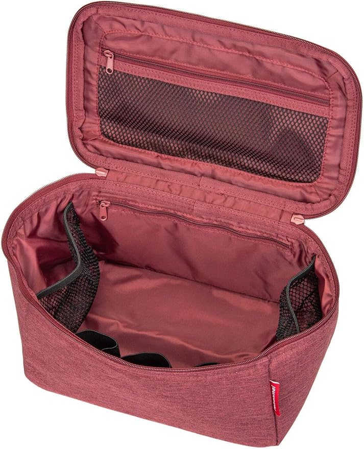 reisenthel Beautycase Square Toiletry Bag Luggage Organizer Cosmetic Bag, Twist Maroon, One Size - Image 3