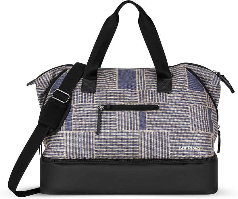 Sherpani Boston, Anti Theft Weekender Bags, Travel Duffel Bag, Carry On Tote Bag with Removable Shoe Bottom Compartment by SHERPANI