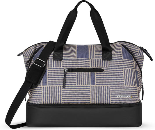 Sherpani Boston, Anti Theft Weekender Bags, Travel Duffel Bag, Carry On Tote Bag with Removable Shoe Bottom Compartment by SHERPANI