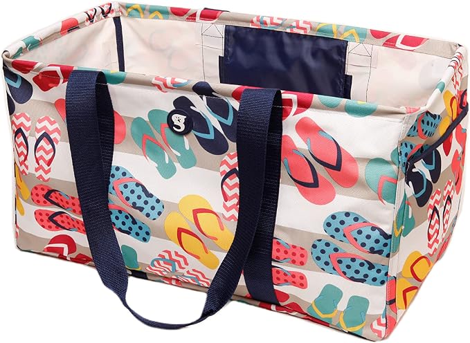 geckobrands Large Utility Tote - Durable Multipurpose Bag for Beach, Travel, Shopping & Outdoor Activities by geckobrands