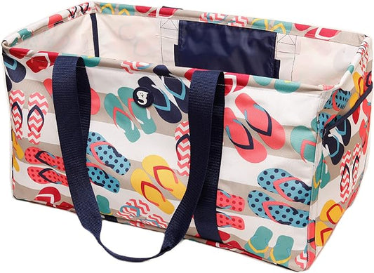 geckobrands Large Utility Tote - Durable Multipurpose Bag for Beach, Travel, Shopping & Outdoor Activities by geckobrands