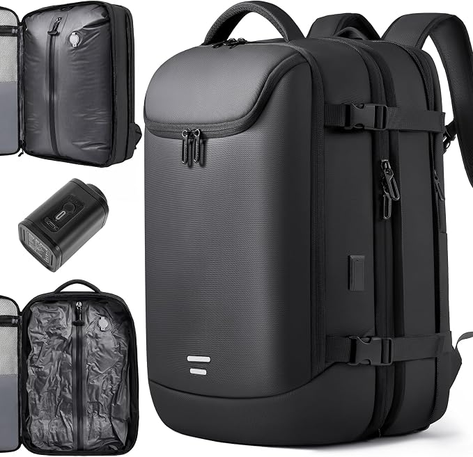 TANGCORLE Vacuum-Compressed Travel Backpack: Expandable, Airline-Approved Laptop Backpack—Unisex Business Backpack by TANGCOREL