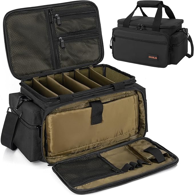 AKOZLIN Cable File Bag with Detachable Dividers for DJ Gear, Sound Instrument Accessories - Image 7