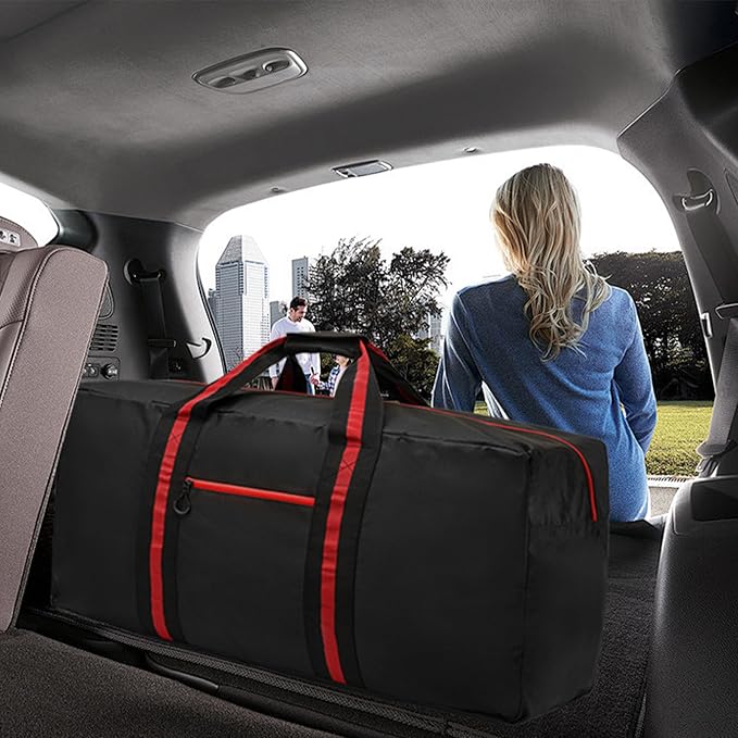 100L Large Duffle Bag for Travel 31.1” Diffle Bag - Overnight Weekender Camping, Storage for Men Women, 2 Pack - Image 2