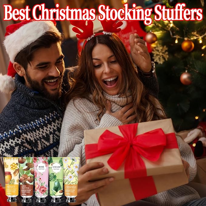 12 Pack Hand Cream for Dry Cracked Hands,Stocking Stuffers for Women,Christmas Gifts for Teengirls, Natural Hand Lotion Travel Size,Mini Lotion Gifts for Teacher