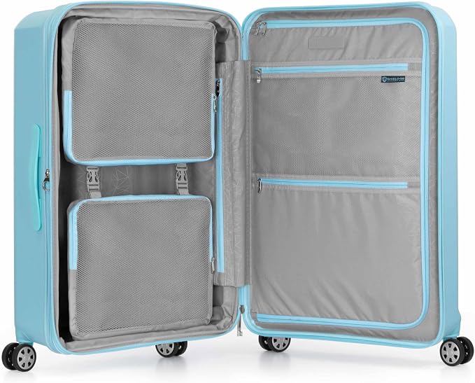 Traveler's Choice Pagosa Hardshell Expandable Luggage with Spinner Wheels, Baby Blue, 30-Inch Large - Image 7