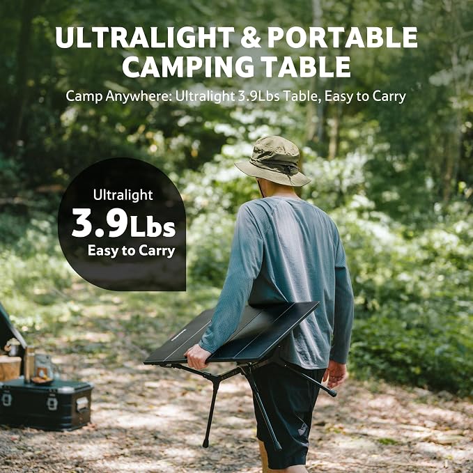 Naturehike YL01 Portable Camping Table, Lightweight Folding Backpacking Table for Hiking, Tailgating, Picnics, Beach, Travel - Image 6