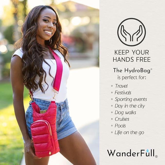 WanderFull Original HydroBag Crossbody Water Bottle Holder with Phone Pocket, Fits Water Bottles up to 32 oz - Image 7