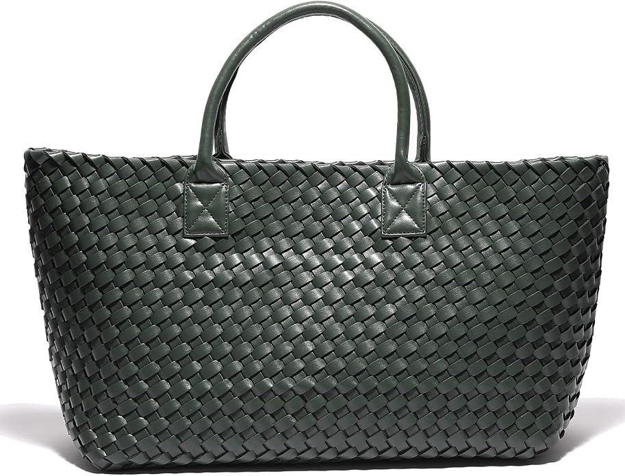 Woven Bag Shopper Bag Travel Handbags and Purses Women Tote Bag Large Capacity Shoulder Fashion Bags by Weayouth