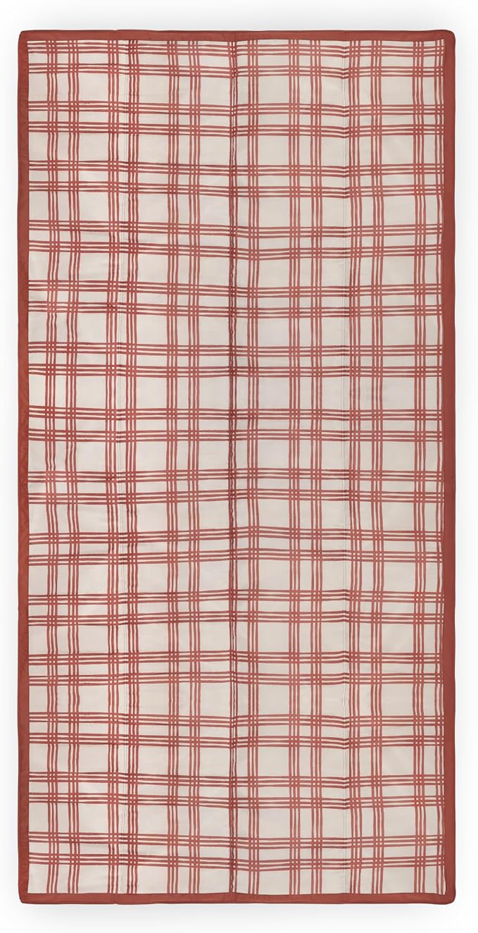 Little Unicorn 5'x7' Outdoor Family Picnic & Beach Blanket | Durable & Water-Resistant Fabric | Compact Fold & Easily Wipes Clean | Zipper Pocket (Picnic Plaid) - Image 4