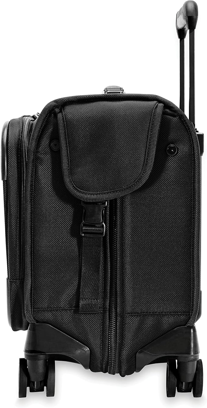 Briggs & Riley 21" Carry-On Wheeled Garment Spinner - Carry On Luggage for Travel, Suitcases with Wheels, Softside Rolling Bag for Men & Women, Built in Hook for Clothes - Baseline Collection, Black - Image 12
