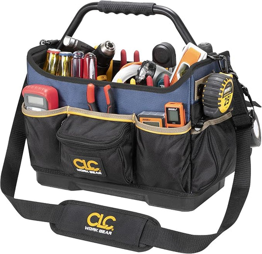 CLC Work Gear PB1580 15" Molded Base Open-Top Toolbox, Black by CustomLeatherCraft