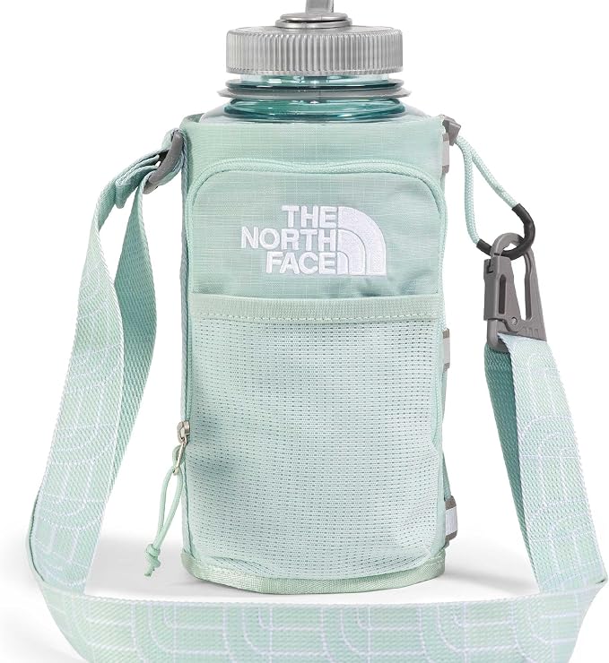 The North Face Borealis Water Bottle Holder - Adjustable Strap, Water-Repellent Finish, External Pocket with Key Hook, Opal Frost, One Size | Adjustable Strap, Water-Repellent Finish, External Pocket by Unknown