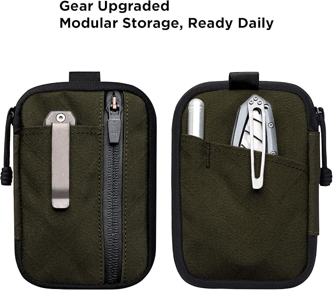 ALPAKA HUB Pouch Pro EDC Tool Pouch Green Axogrid 300D | For Electronics, Cables with YKK Zipper, Daily Use and Travel，Weatherproof UV Resistant Fabric - Image 3