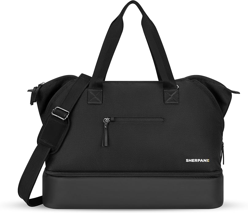Sherpani Boston, Anti Theft Weekender Bags, Travel Duffel Bag, Carry On Tote Bag with Removable Shoe Bottom Compartment by SHERPANI