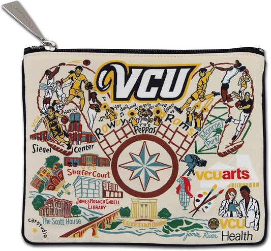 catstudio Virginia Commonwealth University Zipper Pouch Purse | Holds Your Phone, Coins, Makeup, Dog Treats, & Tech Tools by catstudio