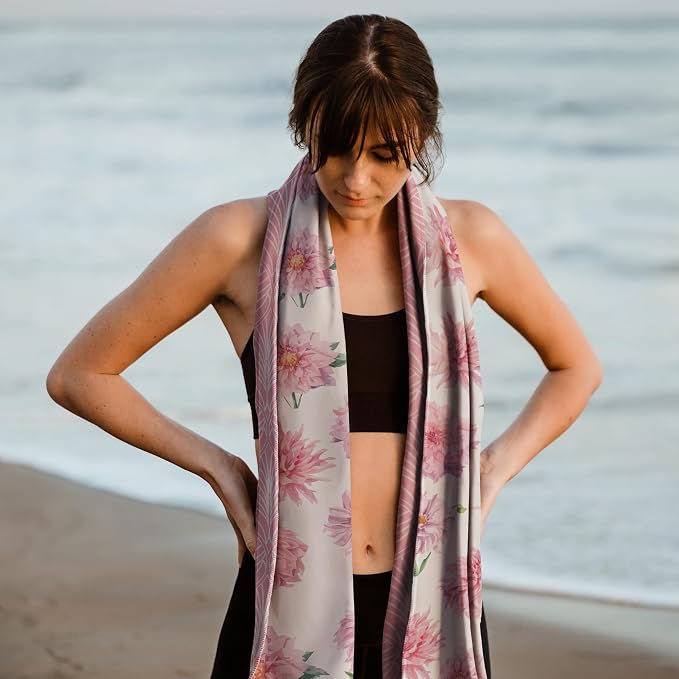 Hero Microfiber Large Beach Towel Compact for Travel (Pretty in Pink, 40" x 72") - Image 5