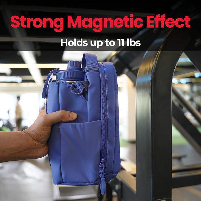 MAGNACE Magnetic Gym Bag Bundle, 3-in-1 Set with Water Bottle Holder, Magnetic Pouch, Towel & Sling Bag – For Men & Women - Image 6