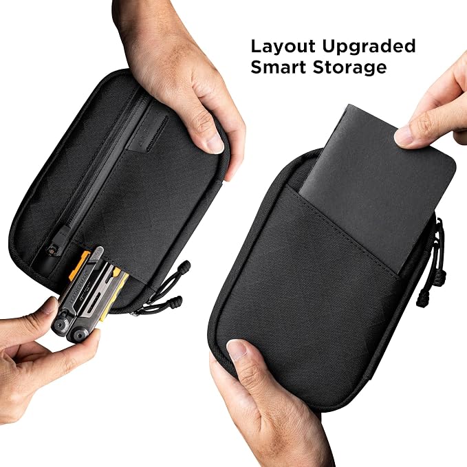 ALPAKA Admin Pouch Pro EDC Organizer Tool Pouch Black Axogrid 300D | Smooth Zipper, Weatherproof Storage for Electronics, Cables, Travel Accessories - Image 3