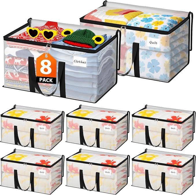 Fab totes Moving Bags Extra Heavy Duty Oversized Storage Bags with Reinforced Handle and Double Zippers,Moving Supplies Totes for Storage Packing Dorm Room Essentials Alternative to Moving Boxes by Fabtotes